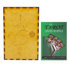 O Tar么 Intuitivo 22 Cartas Com Porta Tar么 Madeira M铆stica Foto mini 1