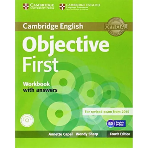 Objective First - Workbook With Answers And Audio Cd - Fourt, De Capel, Annette. Editora Cambridge University Press Do Brasil, Capa Mole, Edição 4ª Edição - 2014 Em Inglês Foto 1
