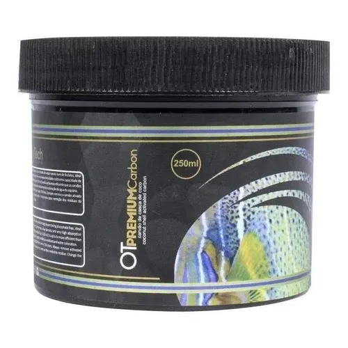 Ocean Tech carvão ativado premium carbon 250ml aquário Foto 1