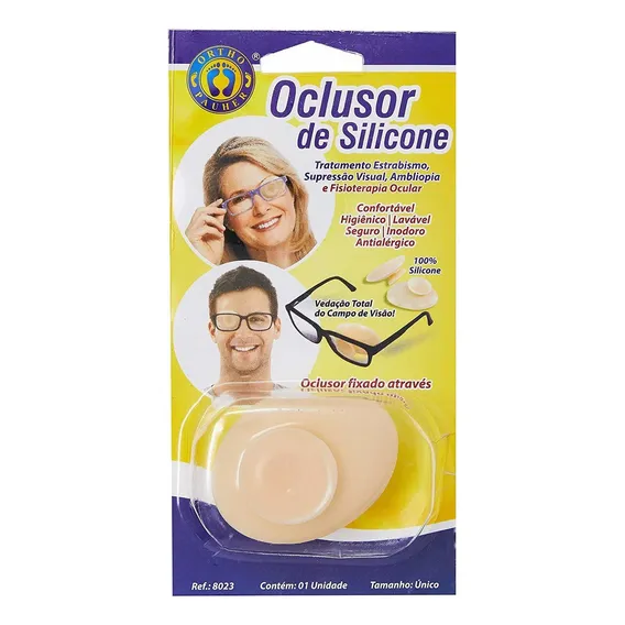 Oclusor De Silicone Bege Foto 1