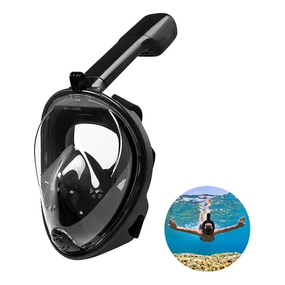 Óculos antiembaçantes, máscara de snorkel, mergulho, snorkel, Sunoffer, preto Foto 1
