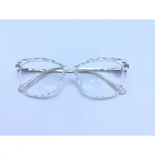 Óculos Armações Cristal Transparente Diamante Chic 52mm Foto mini  3