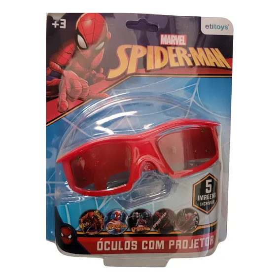Óculos Com Projetor Homem Aranha - Etitoys Foto 1