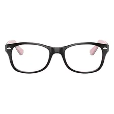 Óculos De Grau Preto C/ Rosa Infantil Ray-ban Ry1528 3580 Cor Preto E Rosa Foto  mini 1