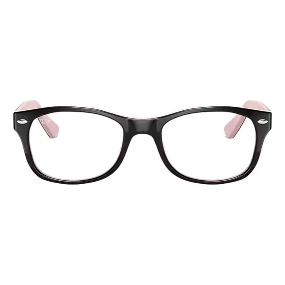 Óculos De Grau Preto C/ Rosa Infantil Ray-ban Ry1528 3580 Cor Preto E Rosa Foto 1