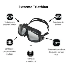 Óculos De Natação Hammerhead Extreme Triathlon / Fumê-preto Foto mini  3