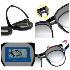 Óculos De Sol Clip On Magnético Polarizado Iceman Tr-2231a Foto mini 3