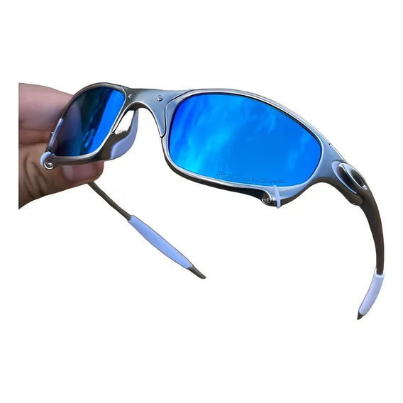 Óculos De Sol Juliet Plasma Lente Ice Thug - Kit Branco Foto 1