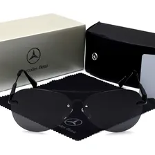 Óculos De Sol Mercedes-benz Alta Qualidade Uv400 Cor Preto Foto mini 2