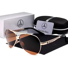 Óculos De Sol Mercedes Benz Metal Polarizado Uv400 Luxo Cor Marrom Foto mini 1