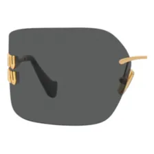 Óculos De Sol Miu Miu Dourado Metal 0mu 54ys5ak5s080 Lente Cinza-escuro Foto mini 4
