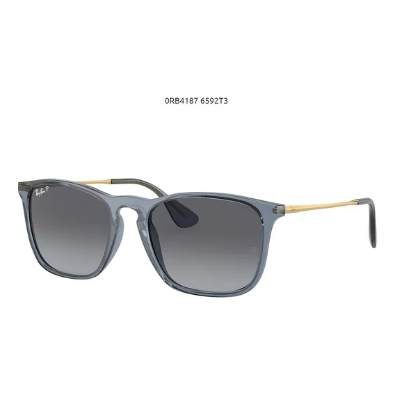 Óculos De Sol Ray-ban Chris Rb4187 6592t3 Lente Cinza Foto 1
