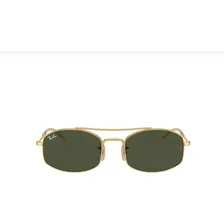 Óculos De Sol Ray Ban Rb3719 00131 Lente Cristal G-15 Armação Dourado Haste Dourado Lente Verde G-15 Desenho Espelho Foto mini 1
