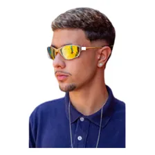 Óculos Double X Metal Lentes 24k Polarizadas Haste Dourado-escuro Foto mini 2