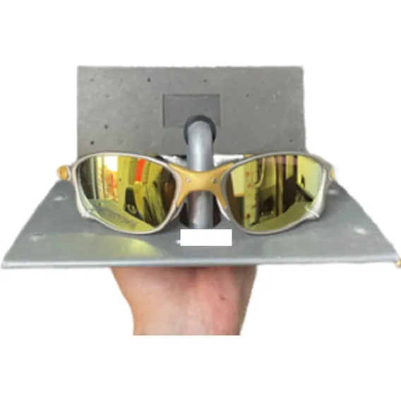 Óculos Double X Metal Lentes 24k Polarizadas Haste Dourado-escuro Foto 1