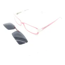 Óculos E De Sol Clip-on Retro Prorider Rosa E Branco Foto  mini 1