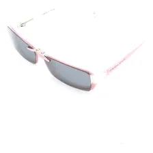 Óculos E De Sol Clip-on Retro Prorider Rosa E Branco Foto mini  2