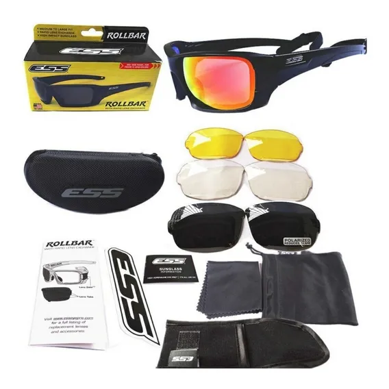 Óculos Ess Rollbar com 4 lentes cor preta Foto 1