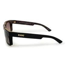 Óculos Evoke Shift W01 Black Shine Wood Brown Gold Black Sh Foto mini 2