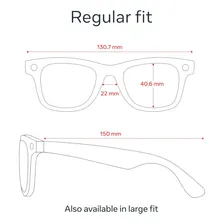 Óculos Inteligentes Meta RayBan Wayfarer Color Preto Foto mini  3