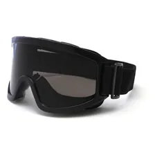 Óculos Jet Ski Kitesurf Snowboard Motocross Esqui Esportivo Armação Preto Lente Preto Foto mini 1
