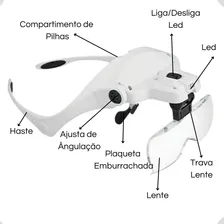Óculos Lupa Aumento Cabeça Eletrônica Foto mini 3