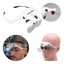 Oculos Lupa Cabeça Proficional 5 Lentes Leitura Estetica Par Foto  mini 1