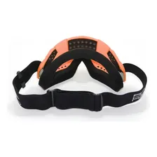 Oculos Mattos Racing Combat Laranja Cristal Transparente Foto mini 2