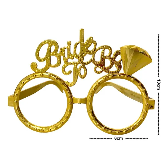 Óculos Metalizado Bride To Be Noiva Despedida De Solteira Foto 1