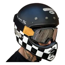 Óculos Motociclismo Enduro Off Road Motocross Trilha Bike Uv Armação Preto Lente Espelhado Foto mini 1