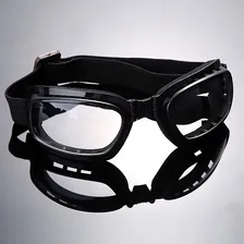 Óculos Motociclista Chopper Aro Preto E Lentes Cristal Foto mini 2