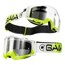 Óculos Motocross Gaia Pro Fluor Espelhado Trilha Enduro Foto mini 1