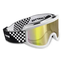 Oculos Motocross Mattos Branco Lente Espelhada Cross Ttrilha Foto mini 1