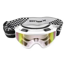 Oculos Motocross Mattos Branco Lente Espelhada Cross Ttrilha Foto mini 4
