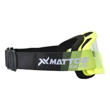 Oculos Motocross Mattos Racing Terra Amarelo Cristal Trilha Foto mini  3