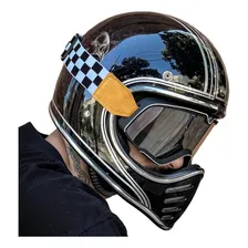 Ćculos Motocross Proteção Enduro Off Road Trilha Bike Mtb Uv Armação Preto Lente Espelhado Foto mini 3