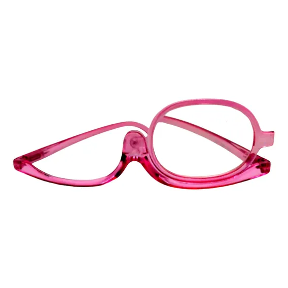 Óculos Para Maquiagem Com Grau +3.50 Rosa Foto 1