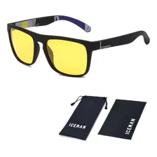 Óculos Polarizado Lentes Amarelas Visão Noturna Iceman 765a Cor Amarelo Desenho Abstrato Foto mini 1