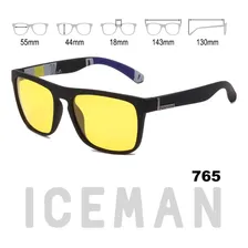 Óculos Polarizado Lentes Amarelas Visão Noturna Iceman 765a Cor Amarelo Desenho Abstrato Foto mini 4