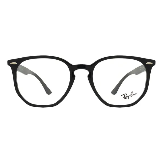 Óculos Ray Ban Hexagonal Preto Brilho - Unissex 52cm Foto 1