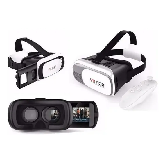 Óculos Realidade Virtual Vr Box 2.0 + Controle Bluetooth 3d Foto 1