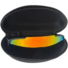 Oculos Sol Espelhado Bike Uv 400 Ciclismo Corrida Esportivo Armação Preto Lente Azul Foto mini 4