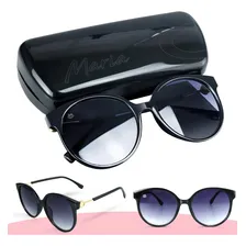 Oculos Sol Feminino Vintage Redondo + Case Exclusivo Foto  mini 1