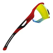 Óculos Sol Florence Ciclismo Uv400 Esportivo Steelflex * Armação Vermelho Lente Vermelho Espelhado Stf-vs202840 Foto mini 2