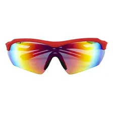 Óculos Sol Florence Ciclismo Uv400 Esportivo Steelflex * Armação Vermelho Lente Vermelho Espelhado Stf-vs202840 Foto mini 3