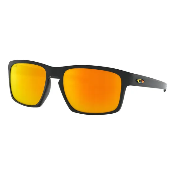 Oculos Sol Oakley Sliver Oo9262 926227 57 Fire Iridium Cor Preto Foto 1