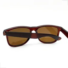 Óculos Sol Quadrado Lentes Escuras Masculino Feminino Uv400 Cor Marrom Foto mini  3