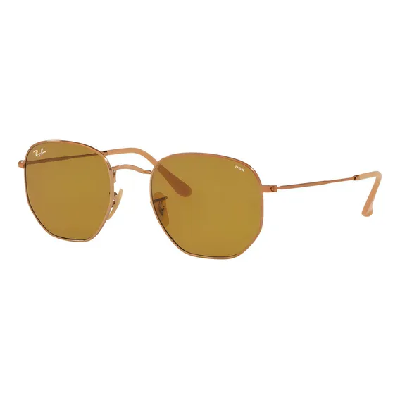 Oculos Sol Ray Ban Hexagonal Rb3548n 91314i 54 Lente Evolve Cor Bronze Foto 1