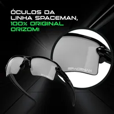 Oculos Sol Spaceman Masculino Proteção Uv Ciclismo Esportivo Case Orizom Polarizado Foto mini 3