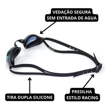 Óculos Speedo Falcon Preto + Touca de Silicone Speedo + Brinde Foto mini 4